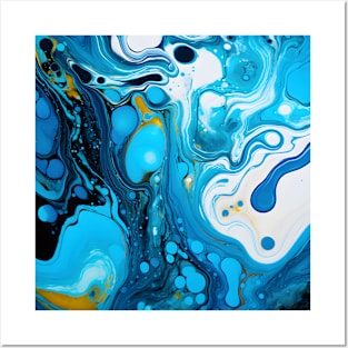 Oceanic Vortex Abstract Art Posters and Art